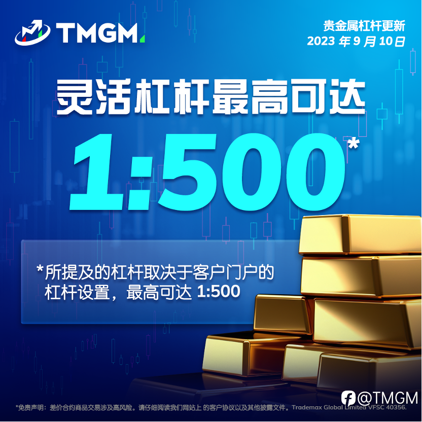 黄金投资如此轻松!TMGM再次调高黄金杠杆比!